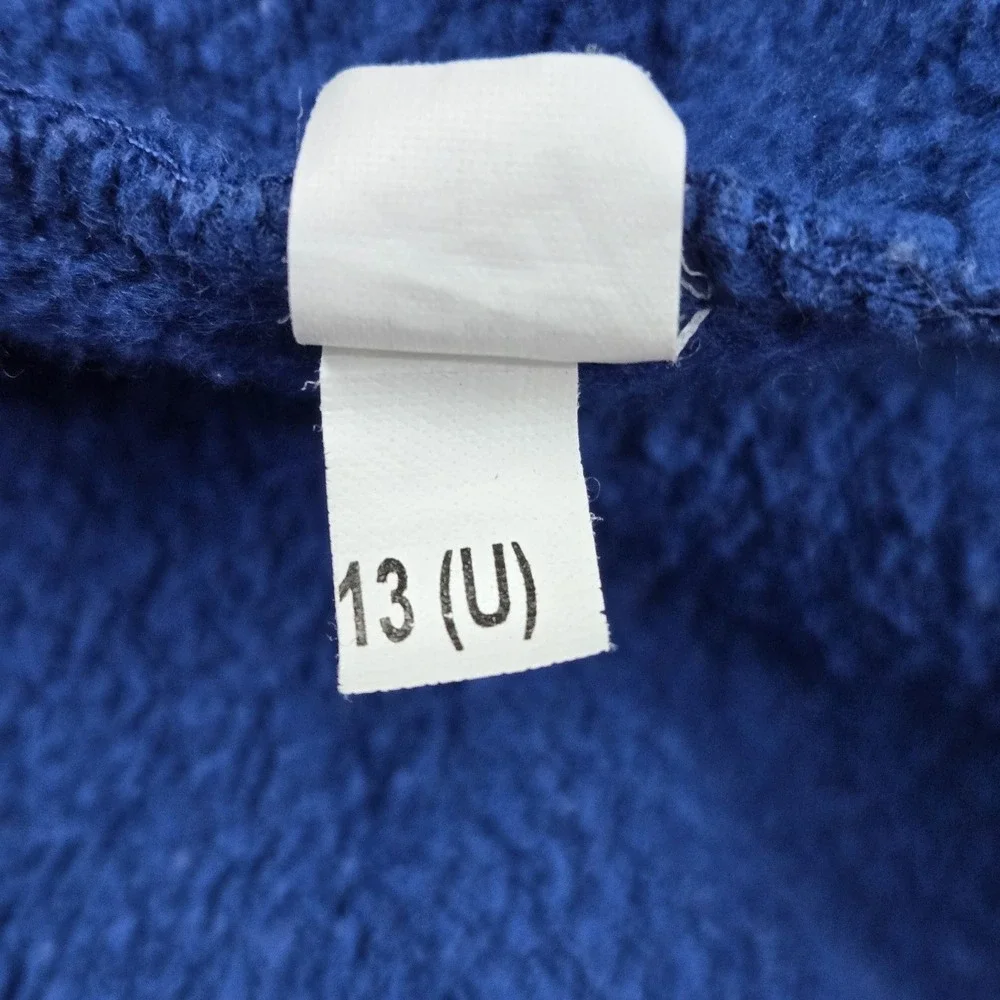 Indianapolis Colts Men Hoodie M Blue Embroidered Logo Colorblock Fleece READ
